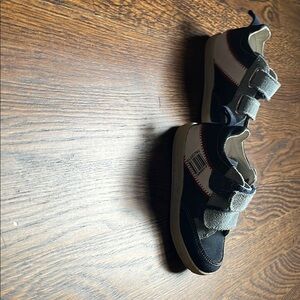 Falcotto Stylish Kids Velcro Sneakers - navy and Gray/blue